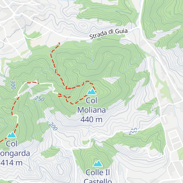 Map of Col Moliana