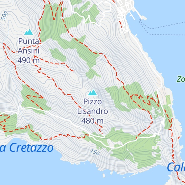 Map of Pizzo Lisandro