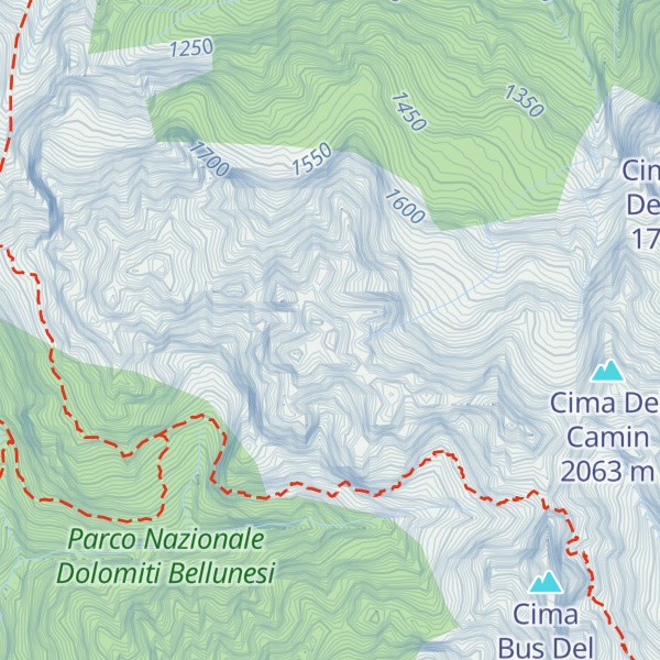 Map of Monte Feruch