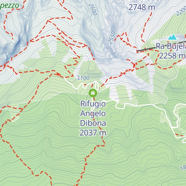Map of Rifugio Angelo Dibona