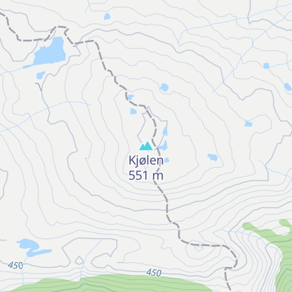 Map of Kjølen