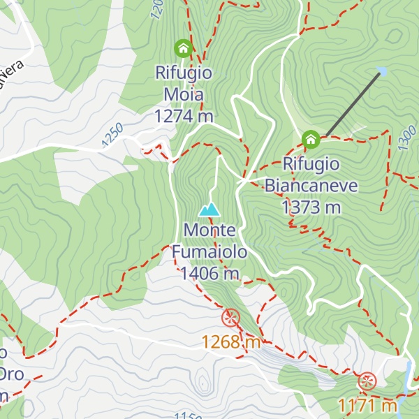 Map of Monte Fumaiolo