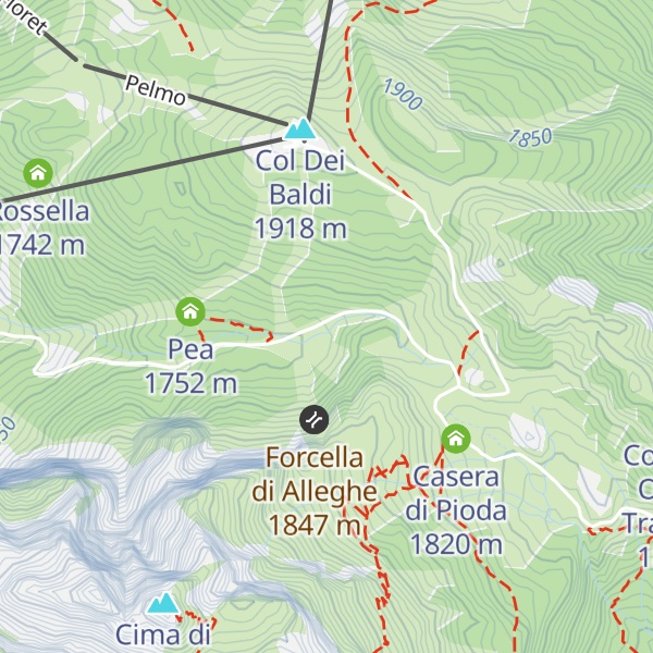 Map of Tabià de Checo Padelin