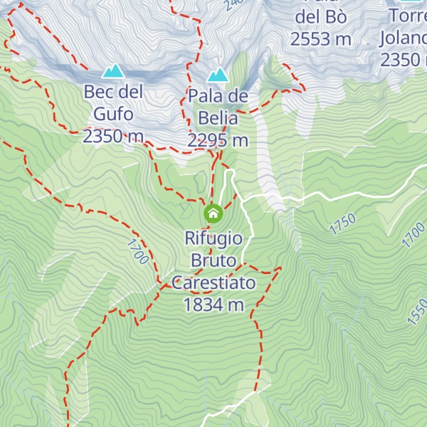 Map of Rifugio Bruto Carestiato