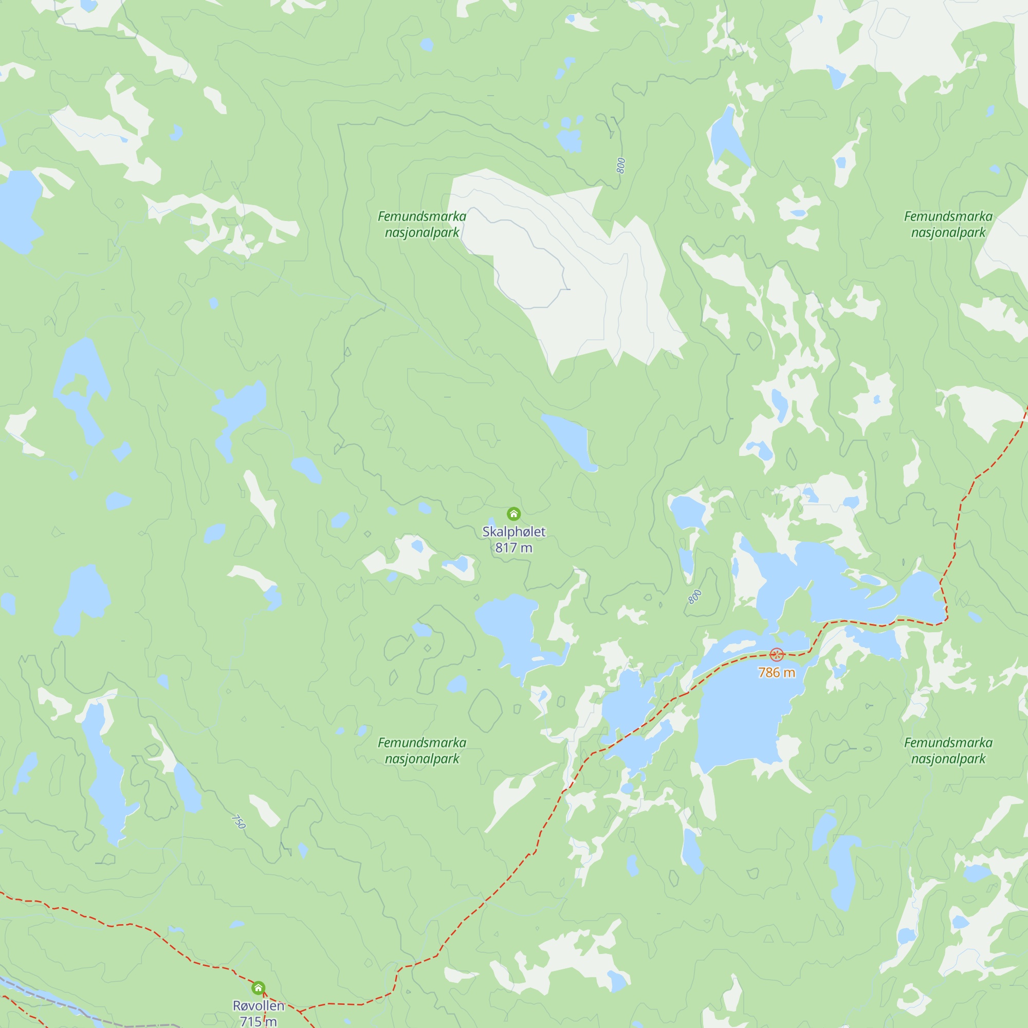 Skalphølet map