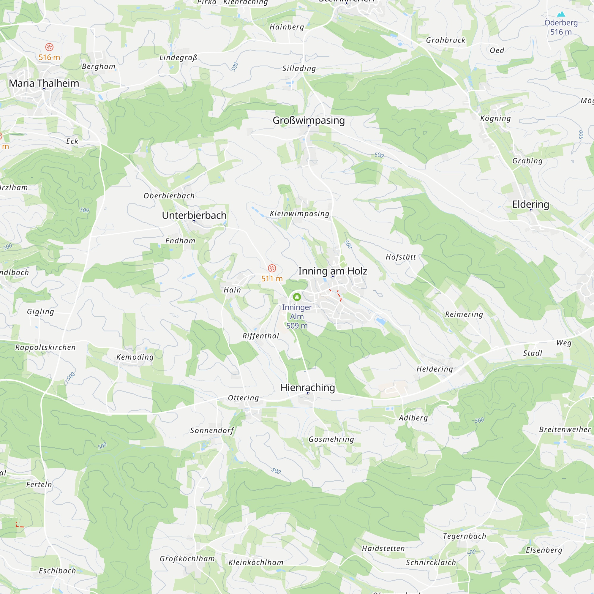 Inninger Alm map