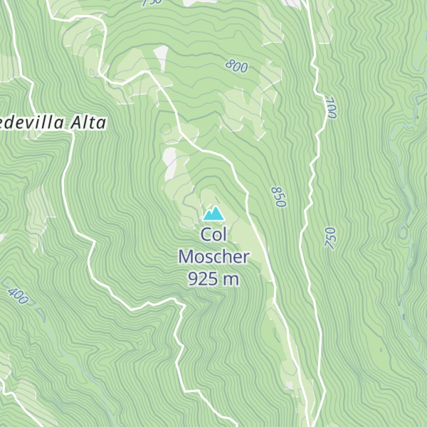 Map of Col Moscher