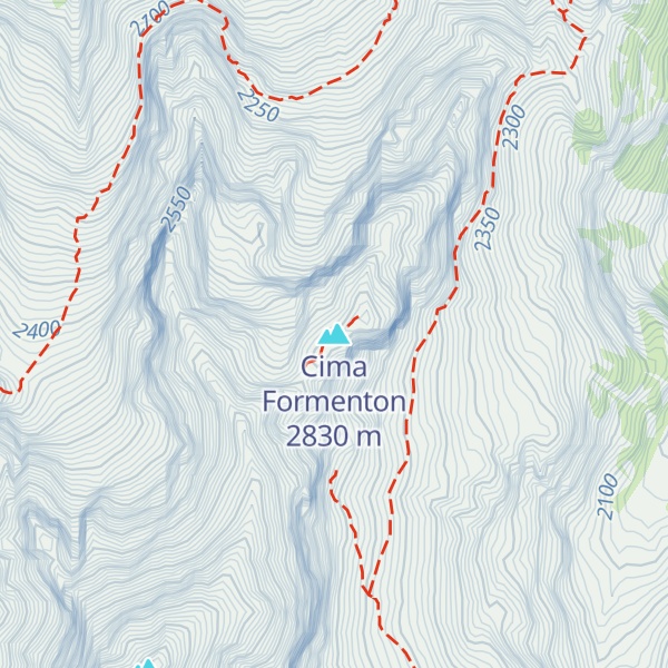 Map of Cima Formenton