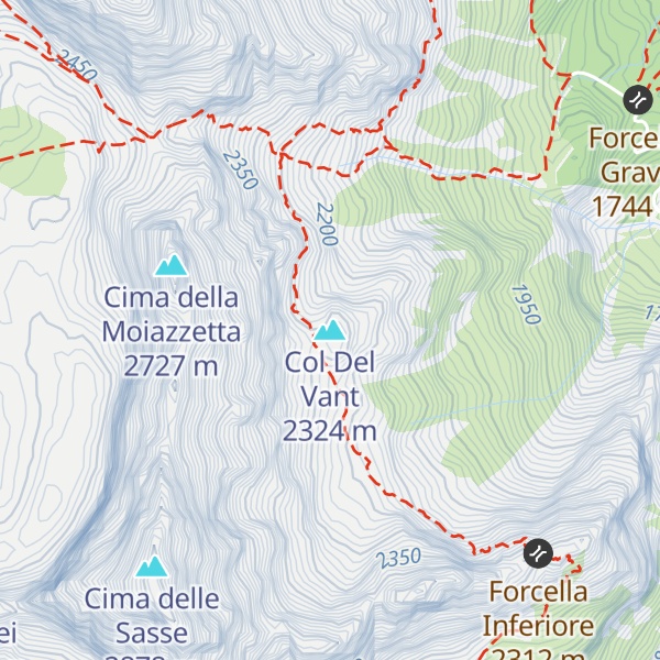 Map of Col Del Vant