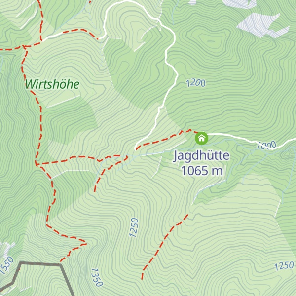 Map of Peternhütte
