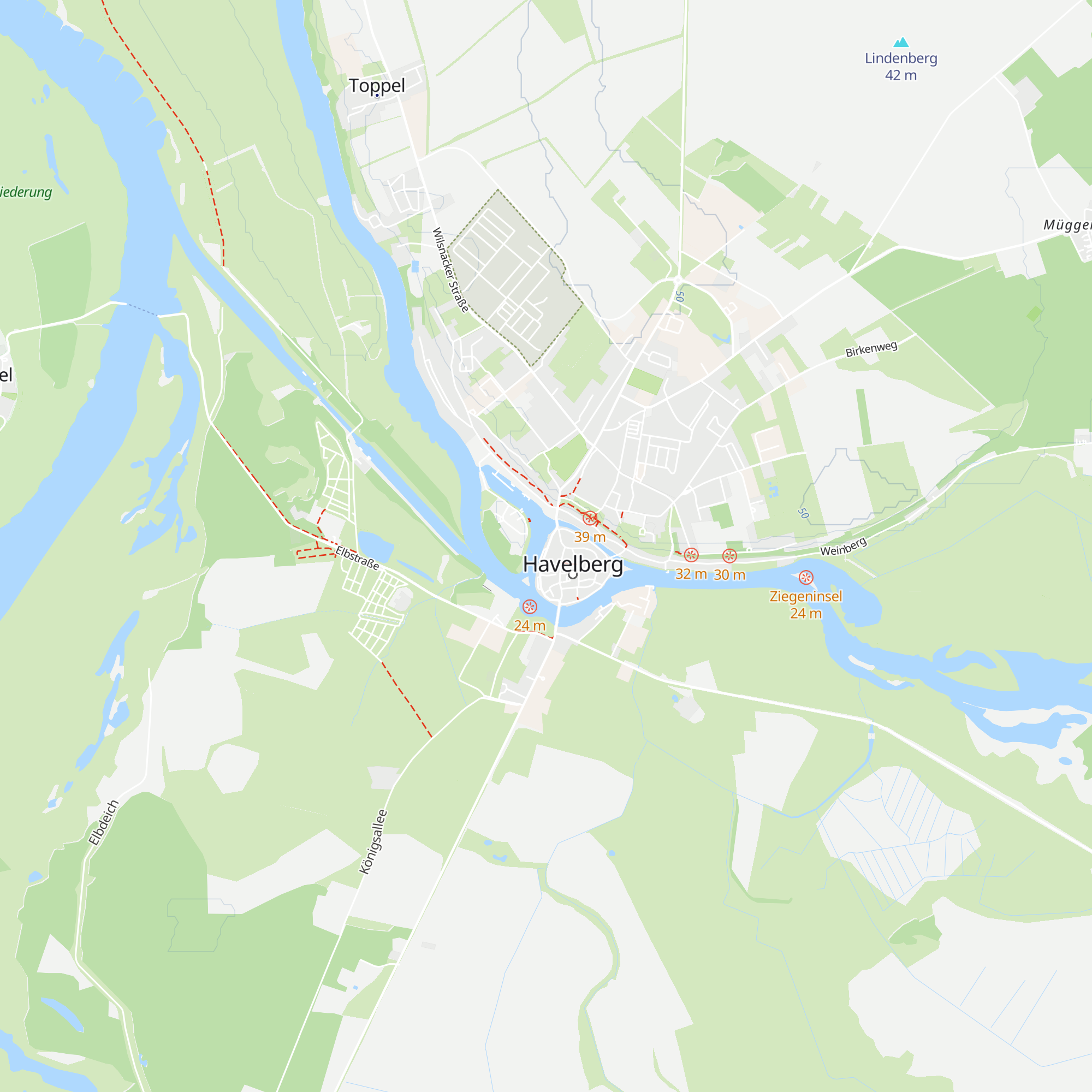 Tourist-Information Havelberg map