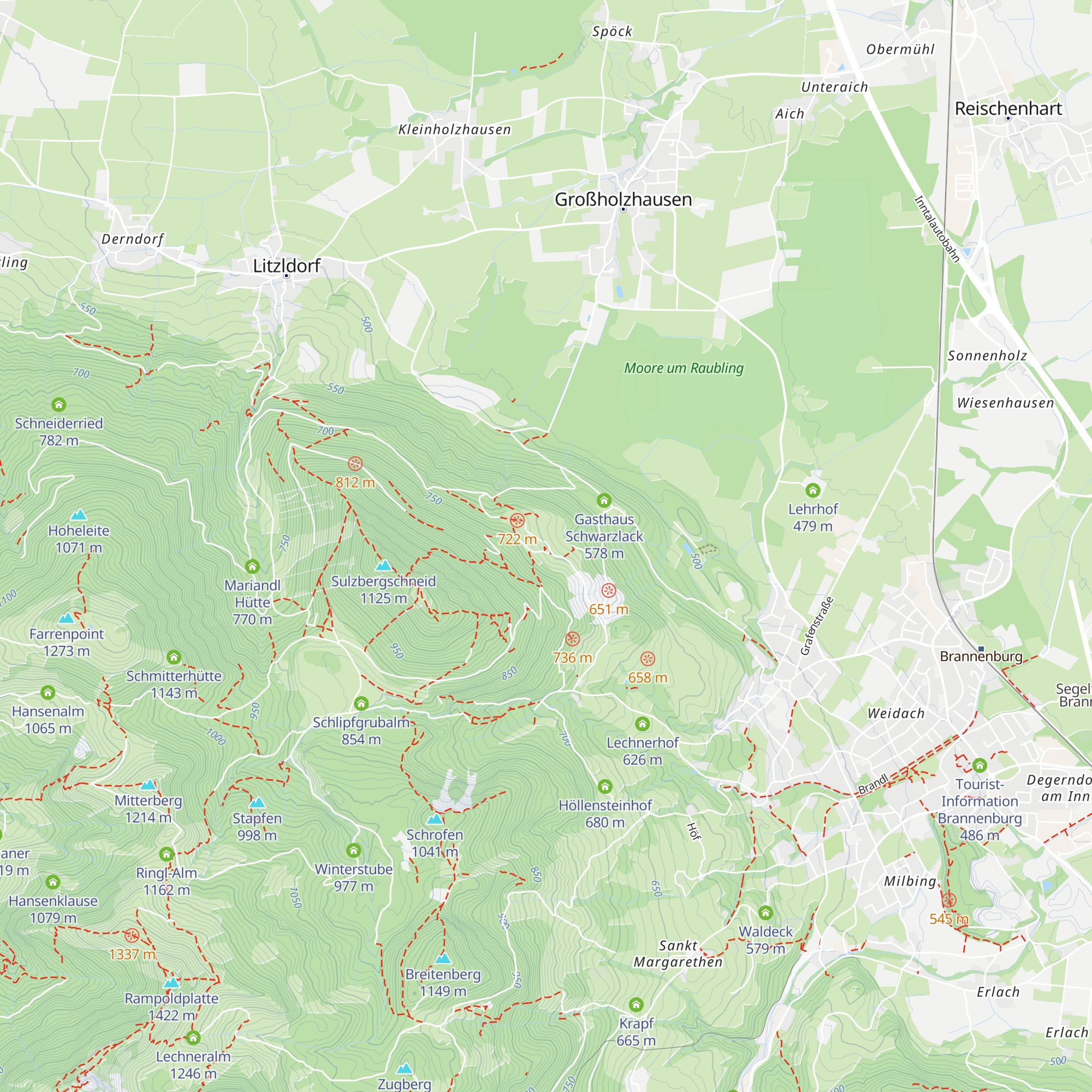 Berggasthof Schweinsteig map