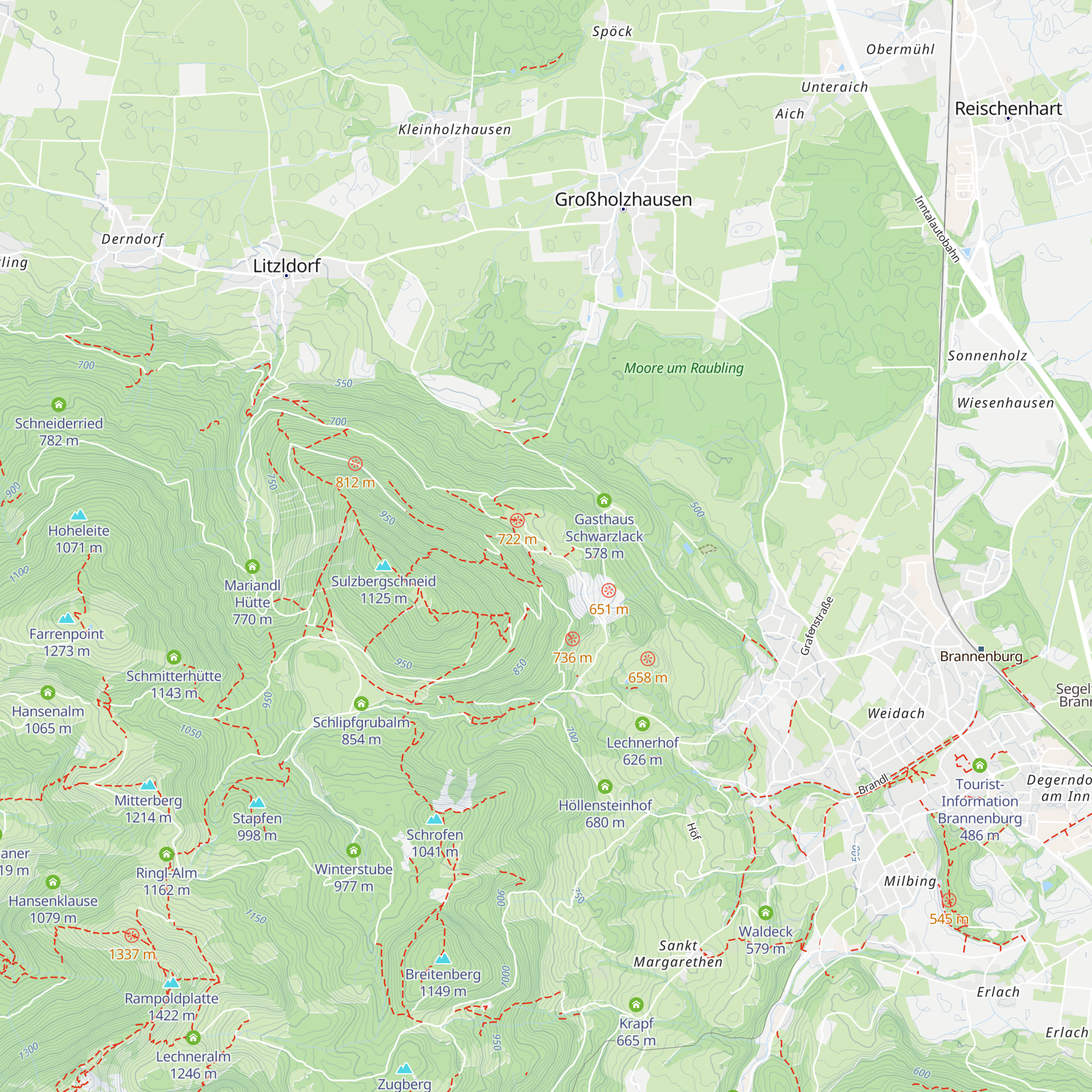 Berggasthof Schweinsteig map