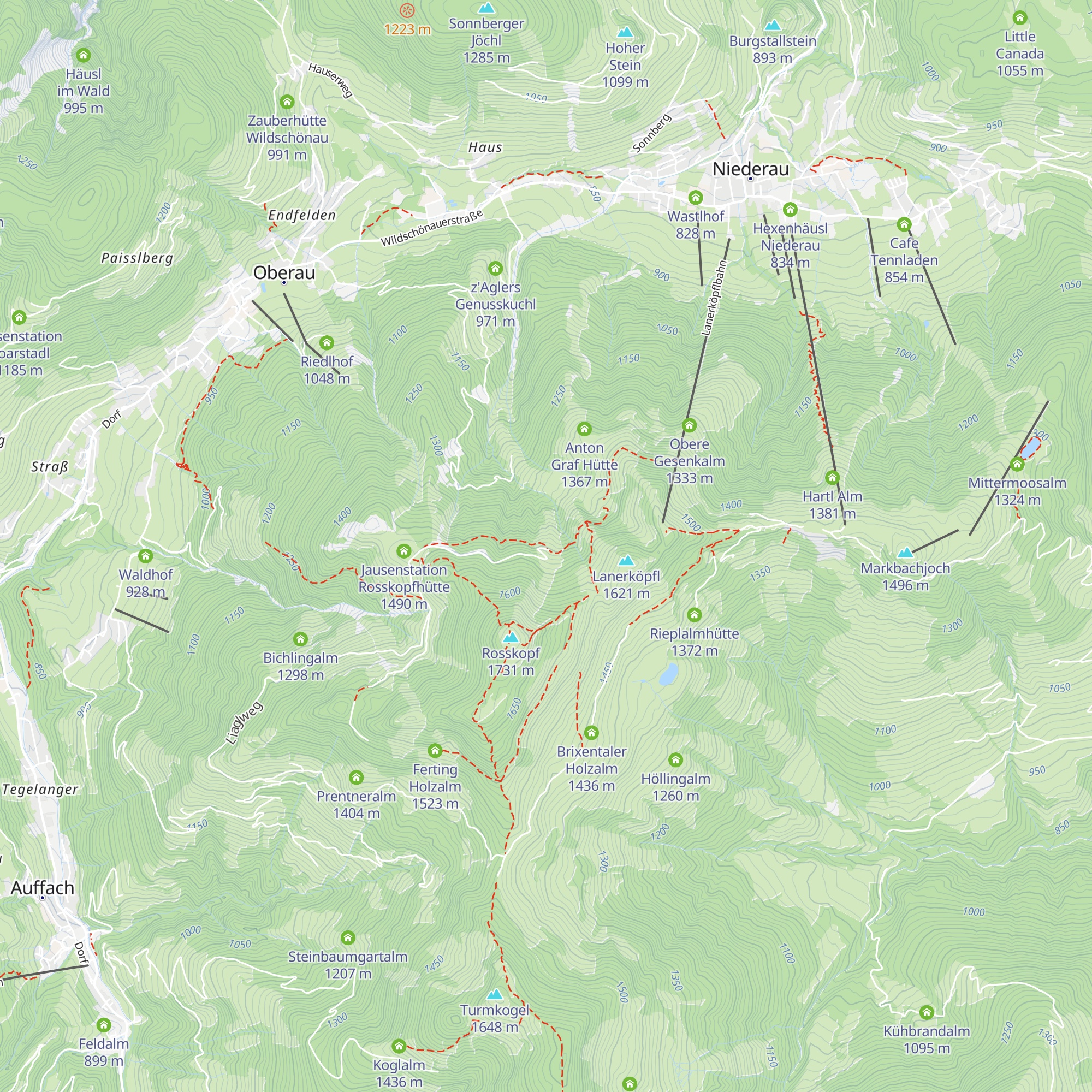 Obere Baumgartalm map