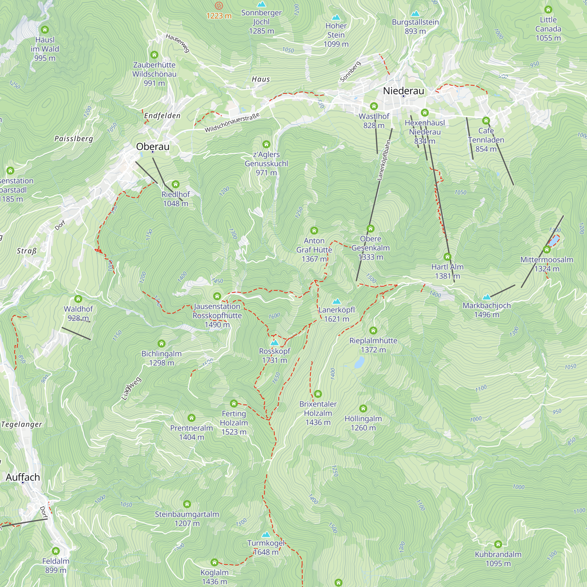 Obere Baumgartalm map