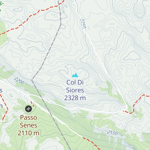 Map of Col Di Siores