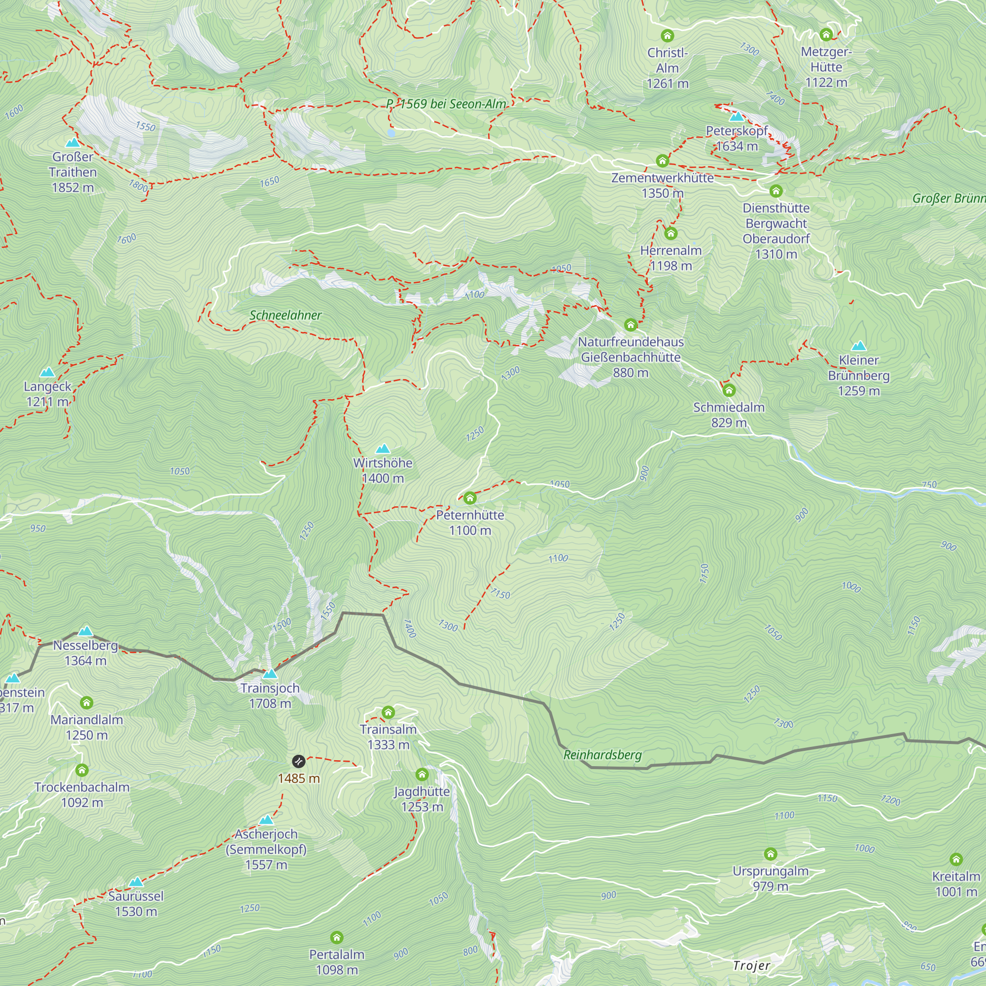 Kaufmanns-Hütte map