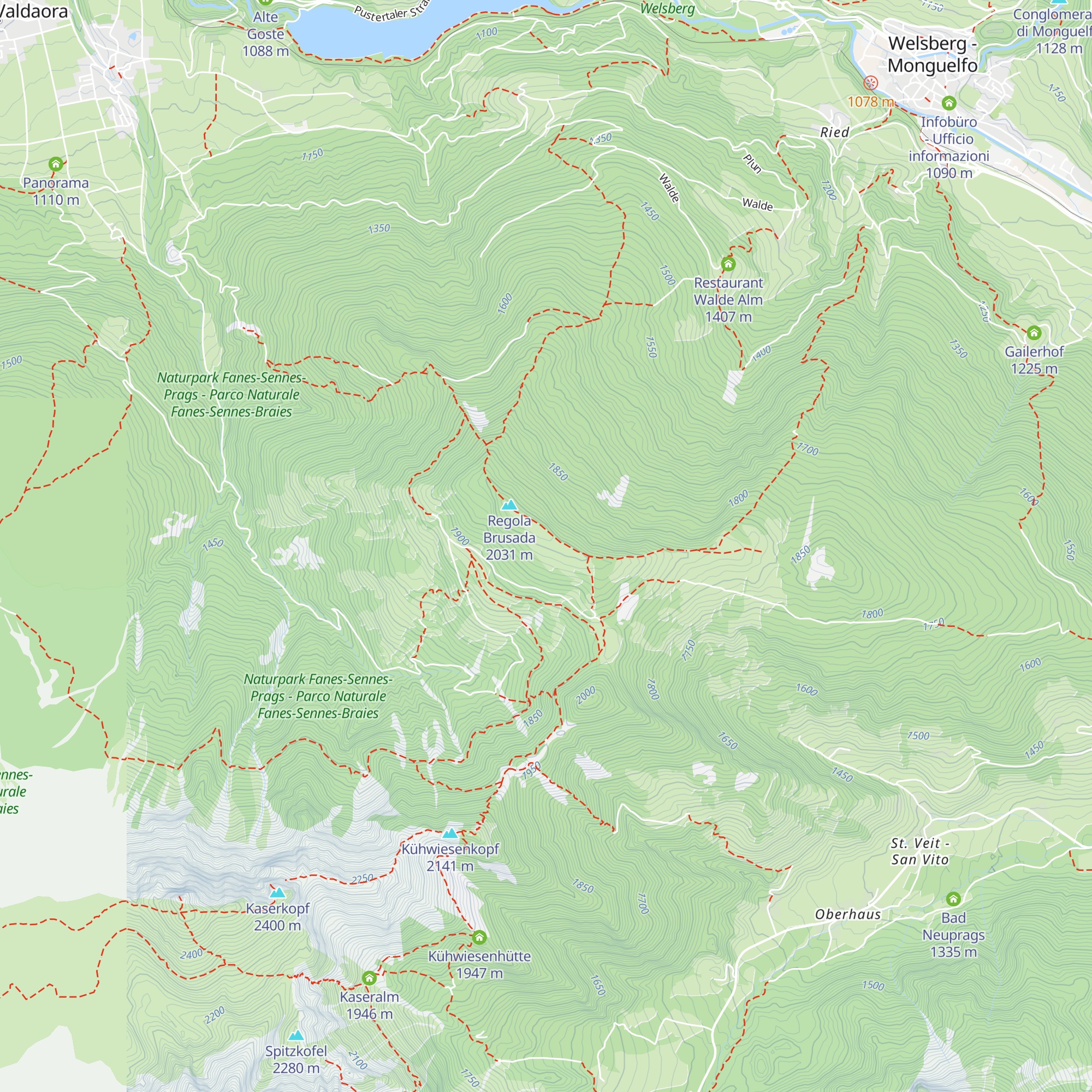Brunstalm - Malga Brusada map