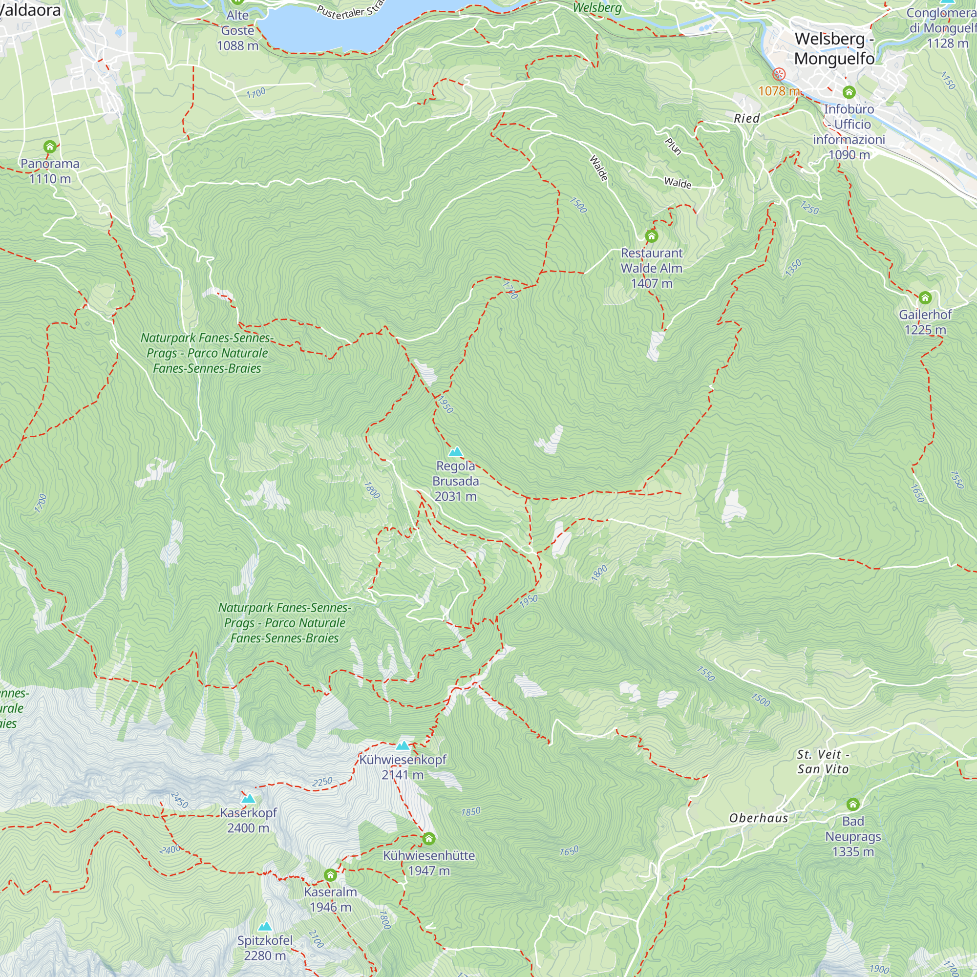 Brunstalm - Malga Brusada map