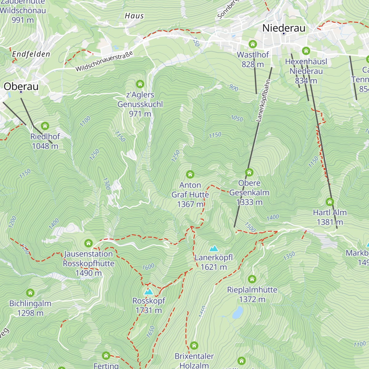 Norderbergalm map