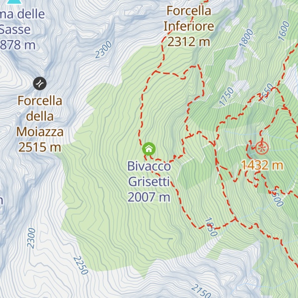 Map of Bivacco Grisetti