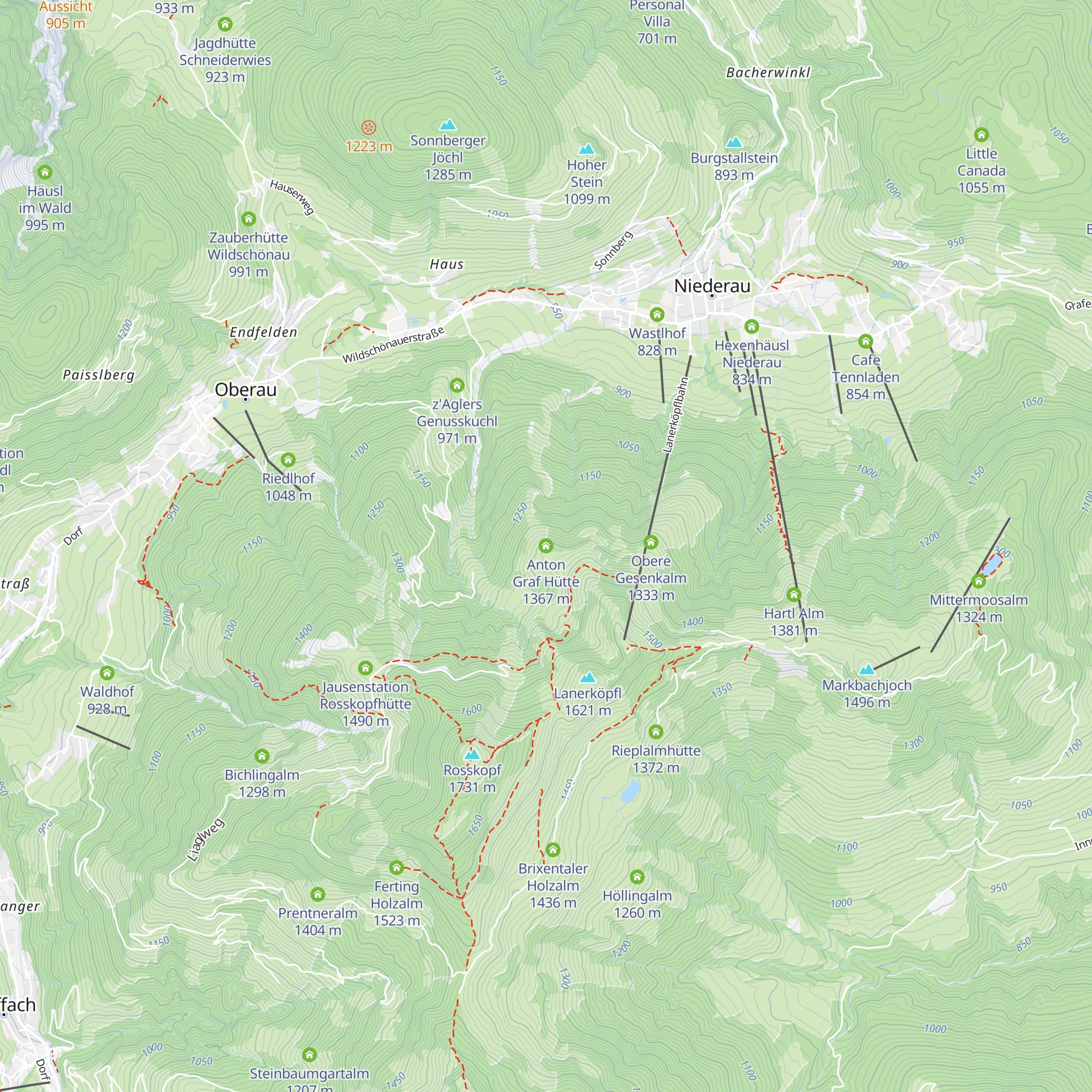 Anton Graf Hütte map