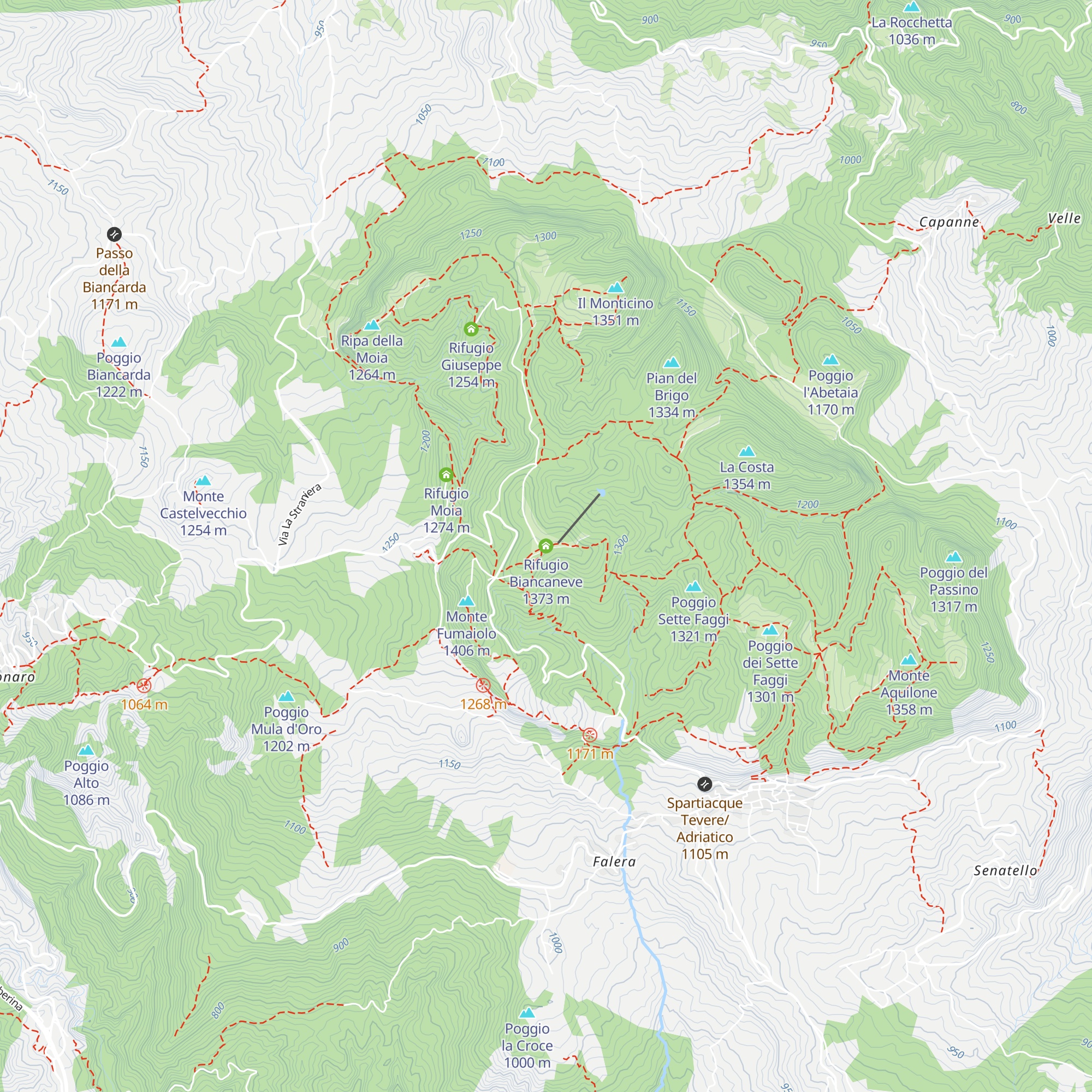Rifugio Biancaneve map