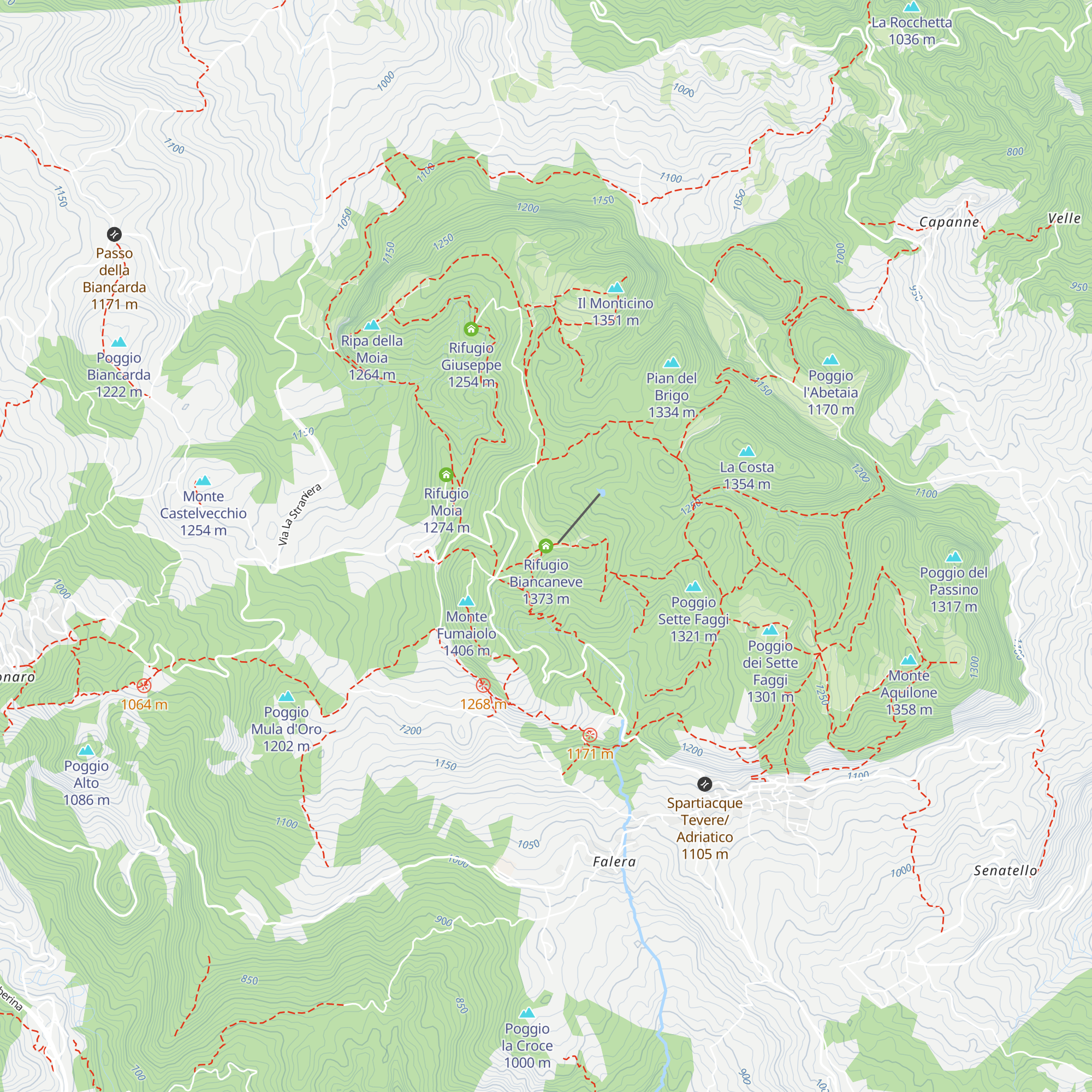 Rifugio Biancaneve map