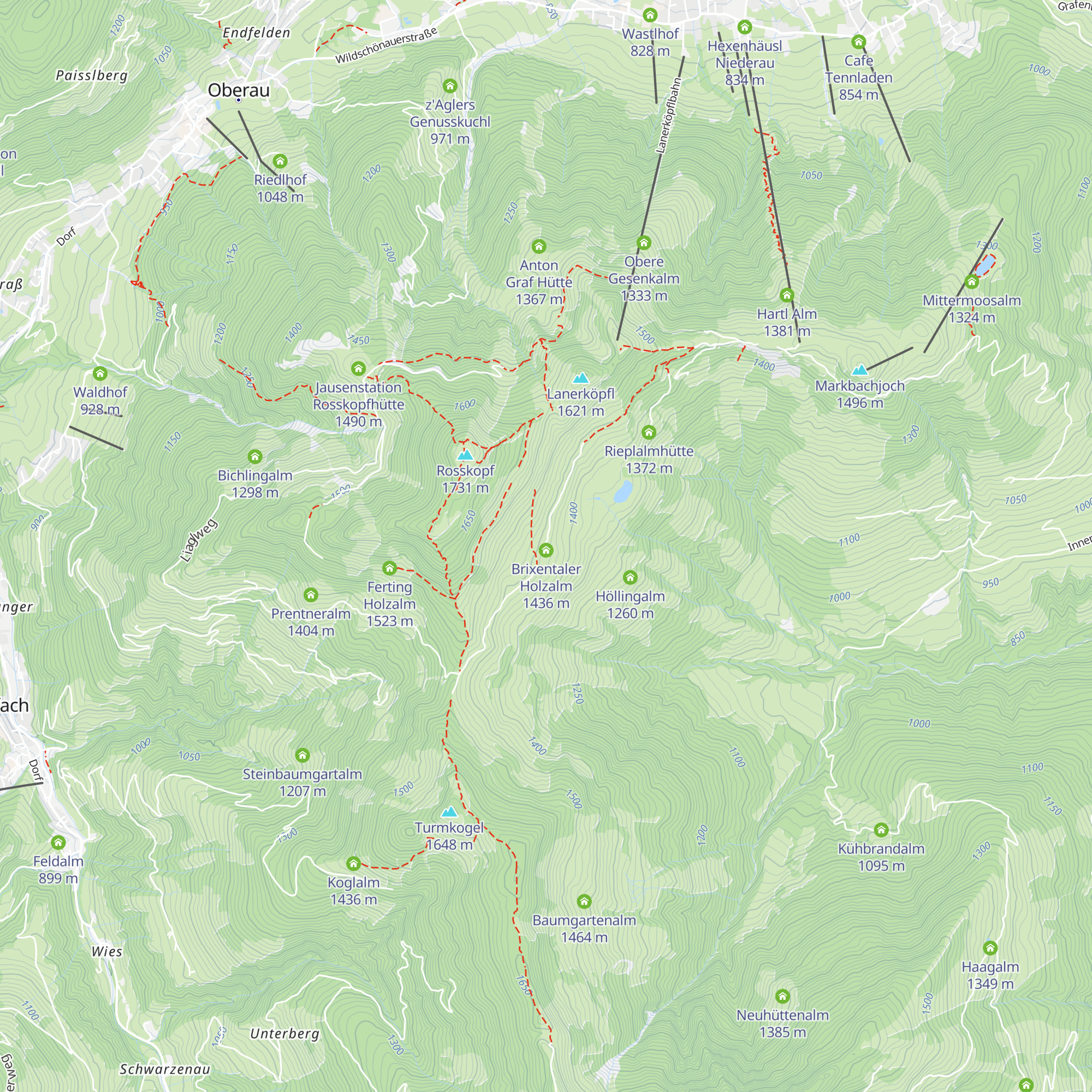 Jausenstation Holzalm-Kaesealm map