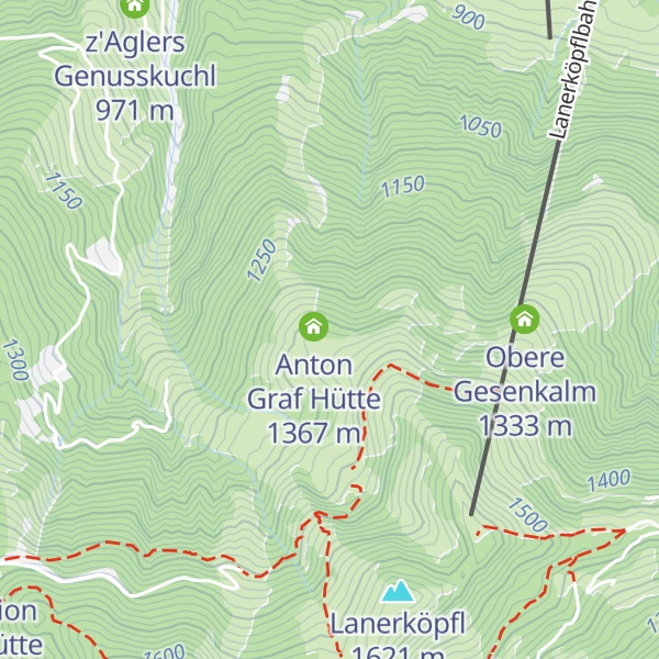 Map of Anton-Graf-Hütte