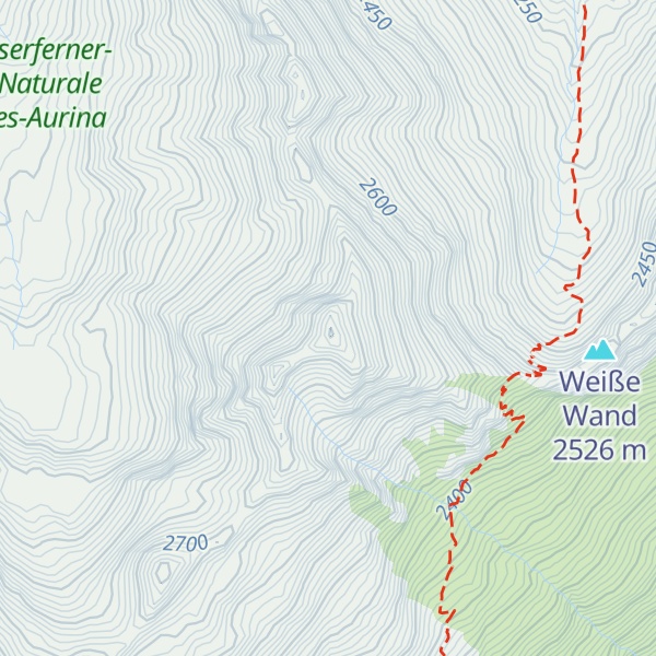 Map of Schwarzerspitz
