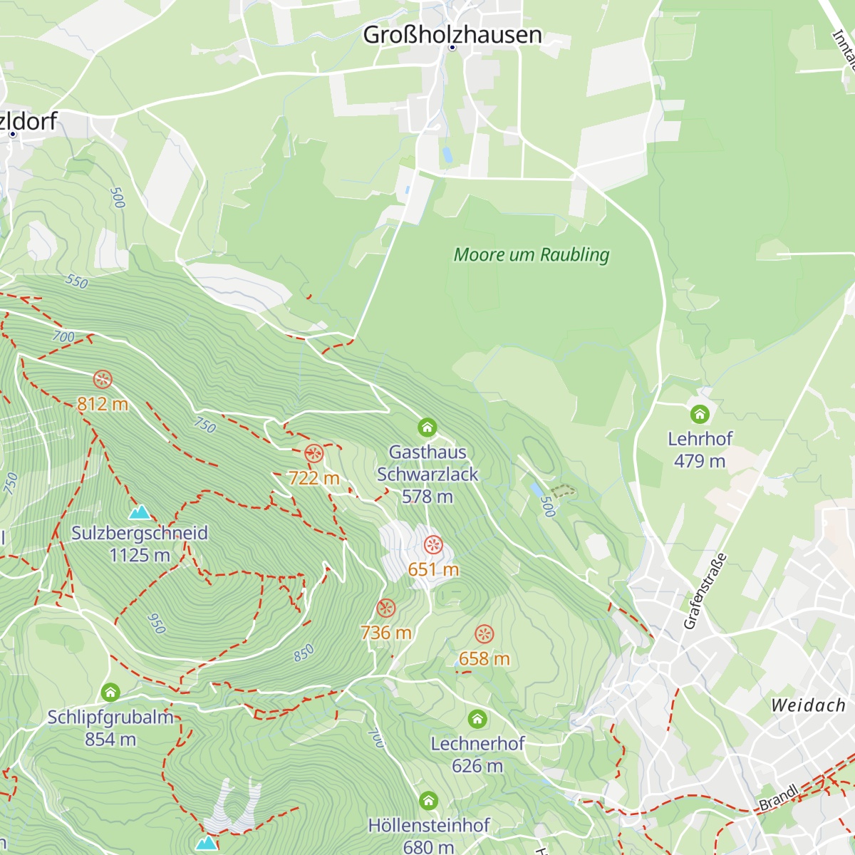 Gasthaus Schwarzlack map