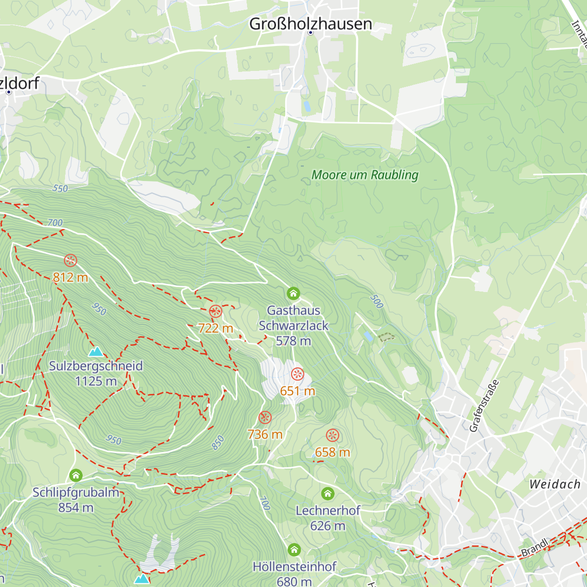 Gasthaus Schwarzlack map