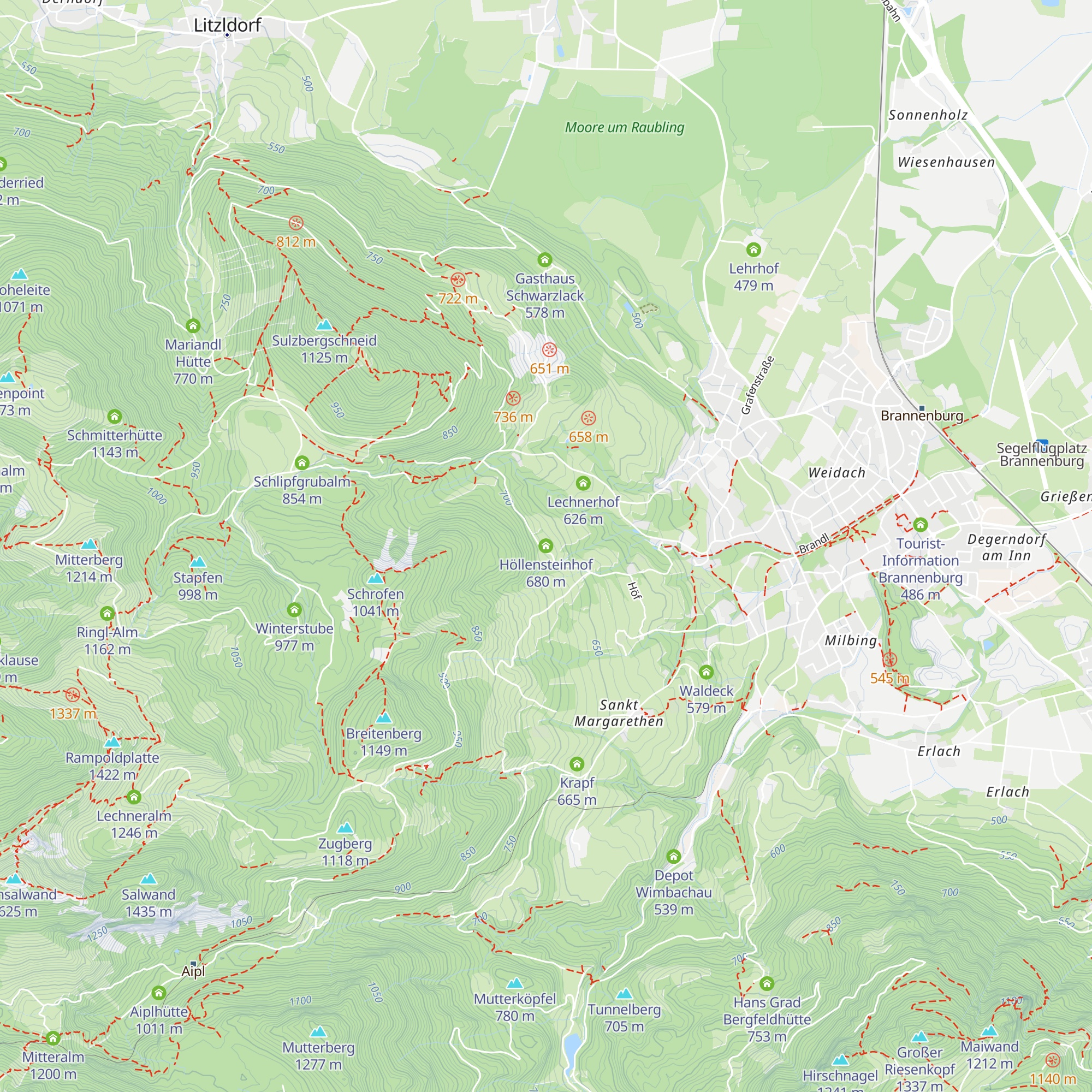 Höllensteinhof map