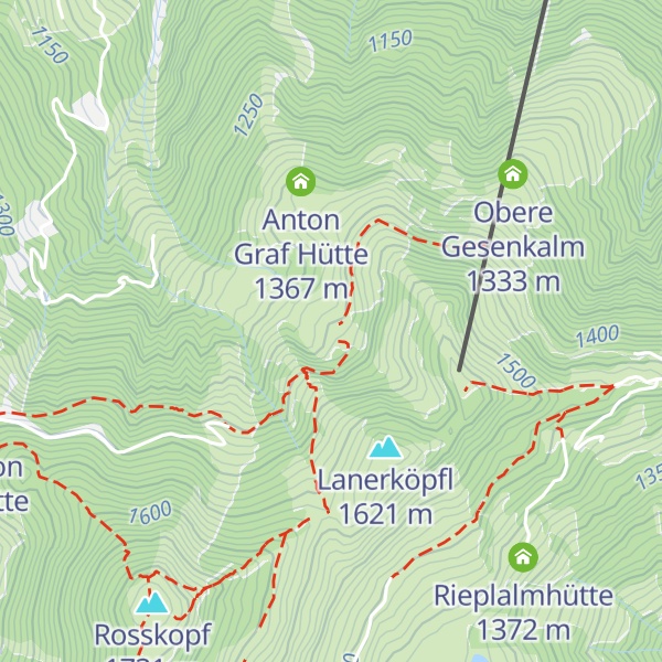 Map of Norderbergalm
