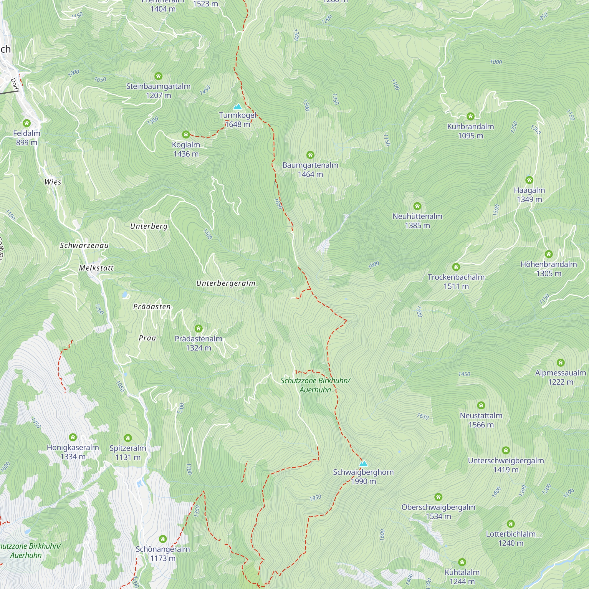 Vordere Feldalm map