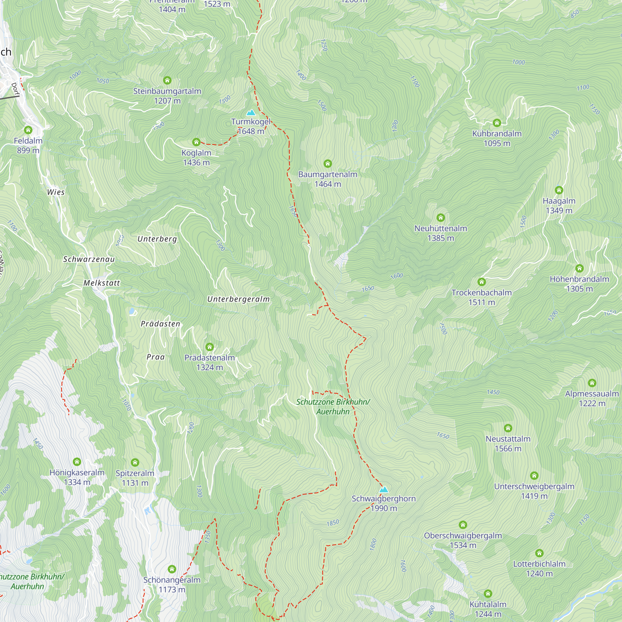 Vordere Feldalm map