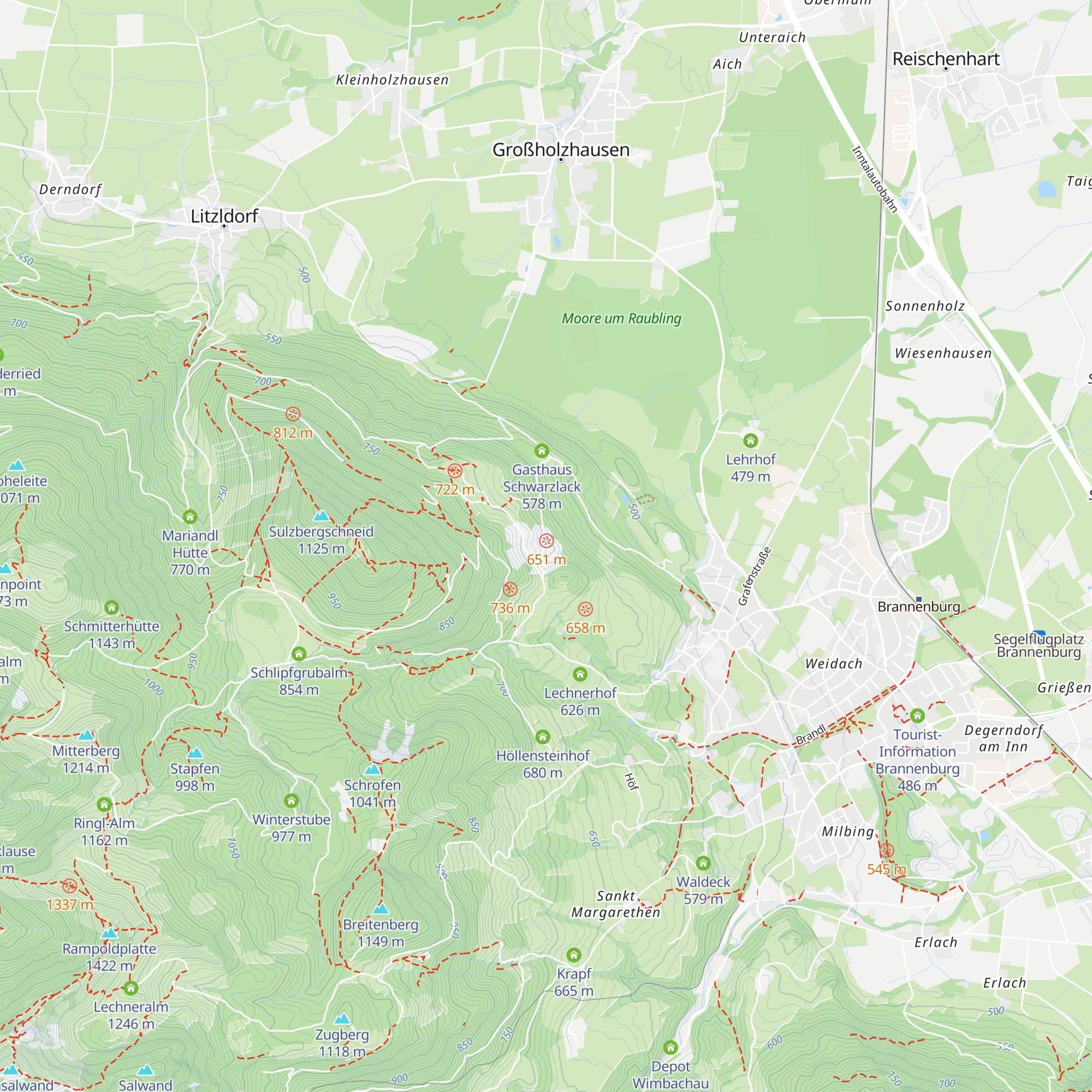 Berggasthof Kogl map