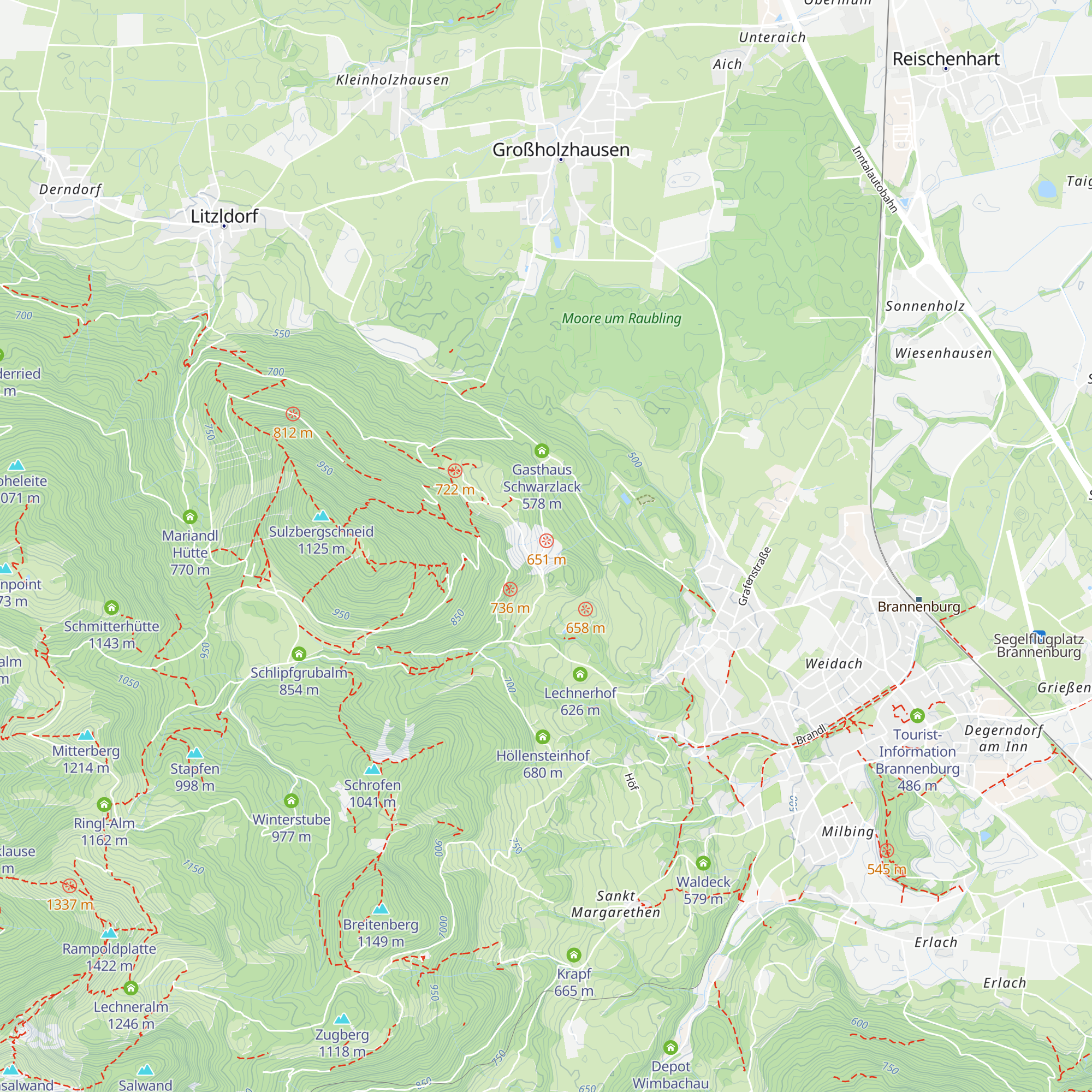 Berggasthof Kogl map