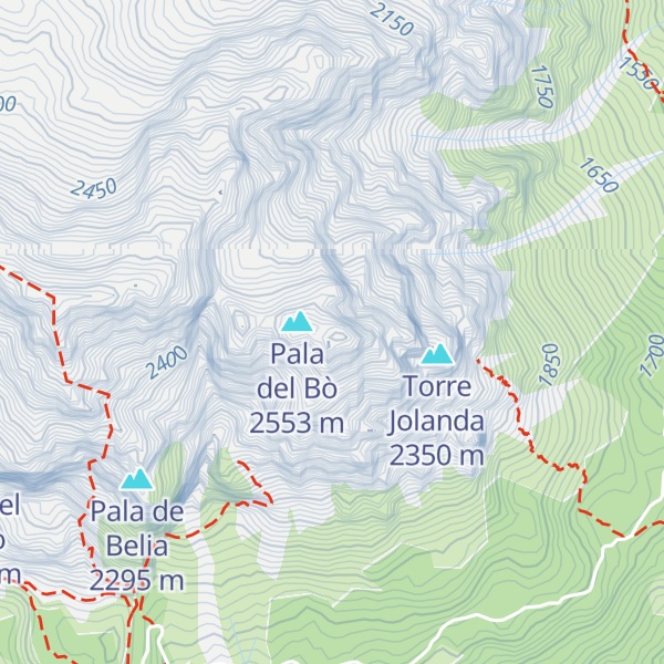 Map of Sass del Duran