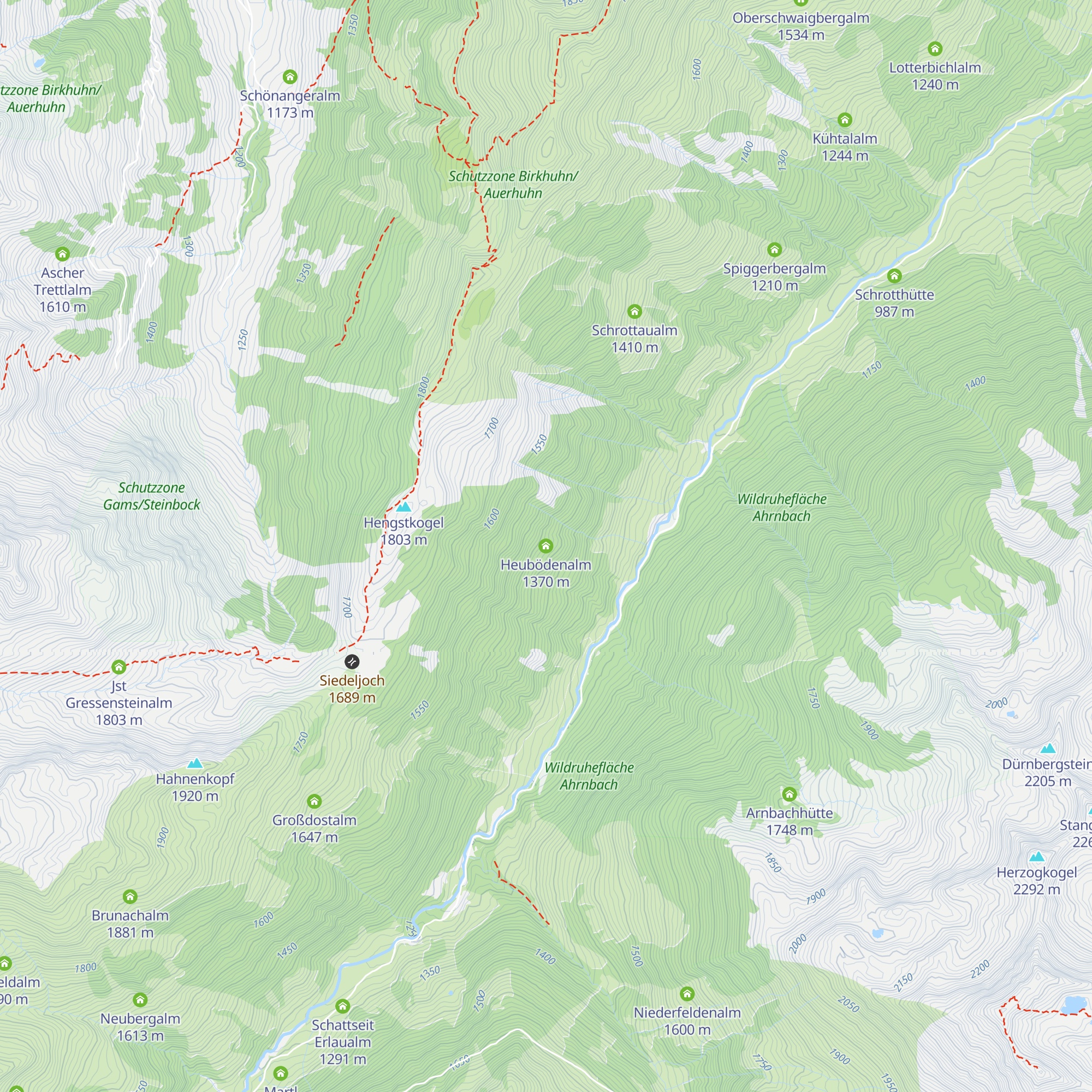 Heubödenalm map
