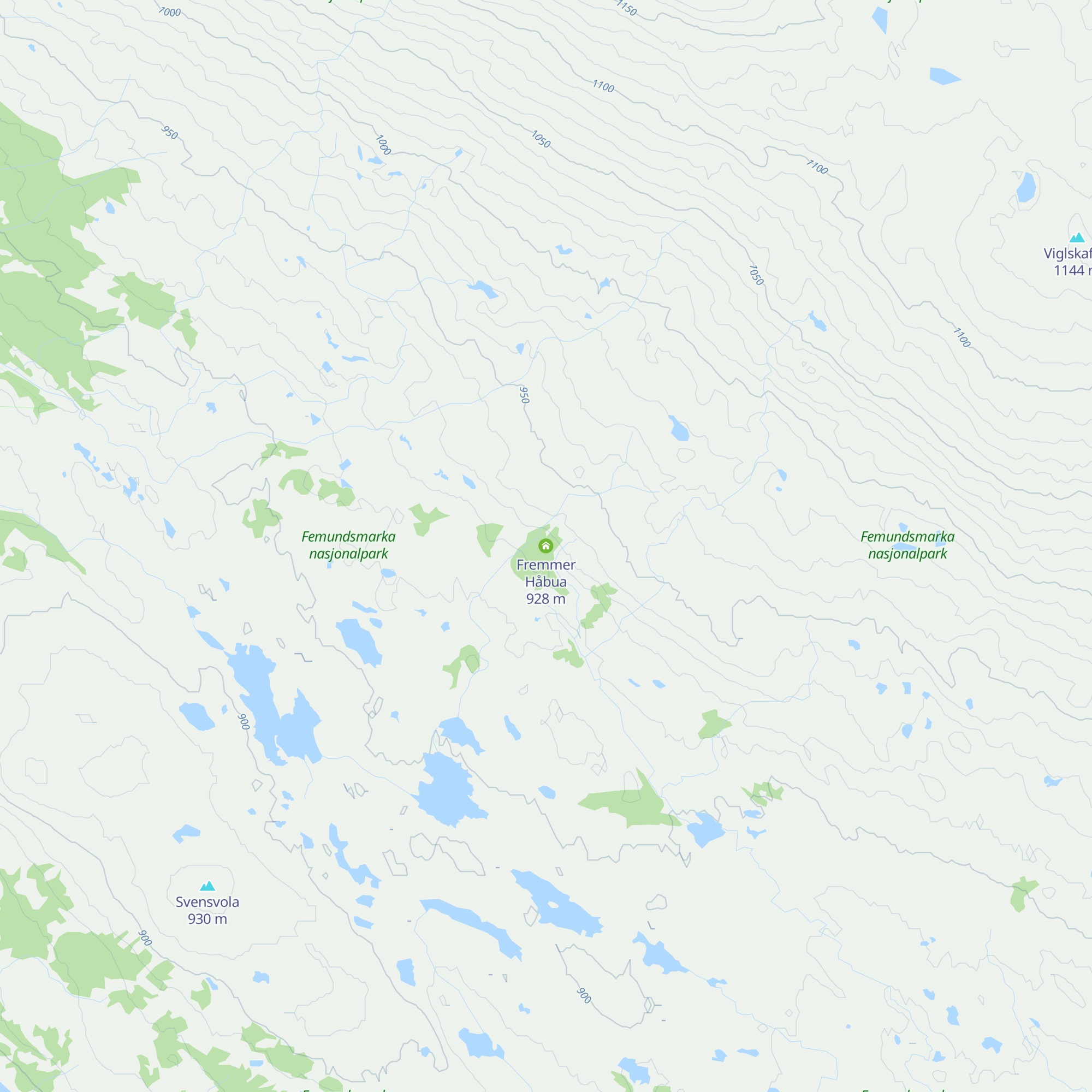 Fremmer Håbua map