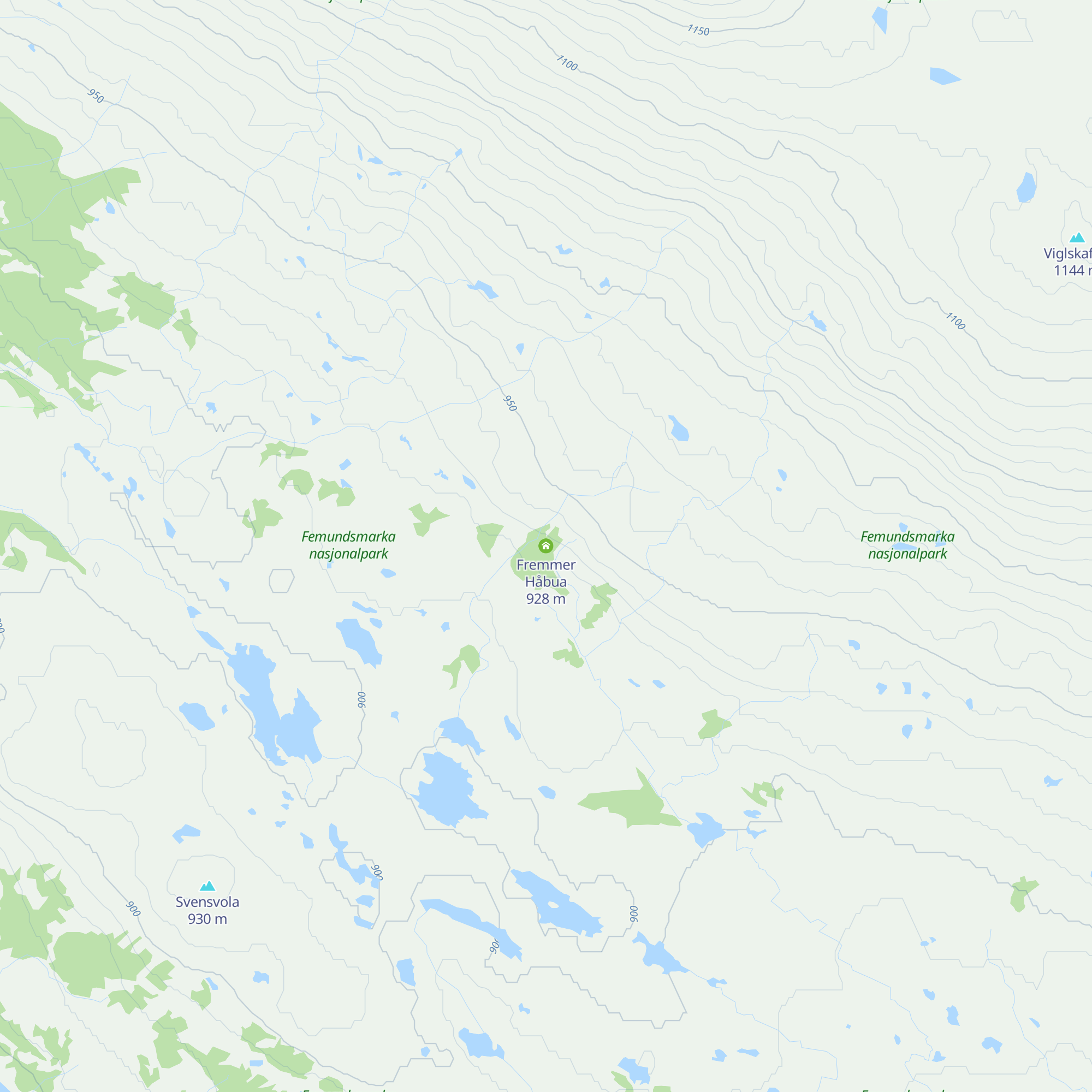 Fremmer Håbua map