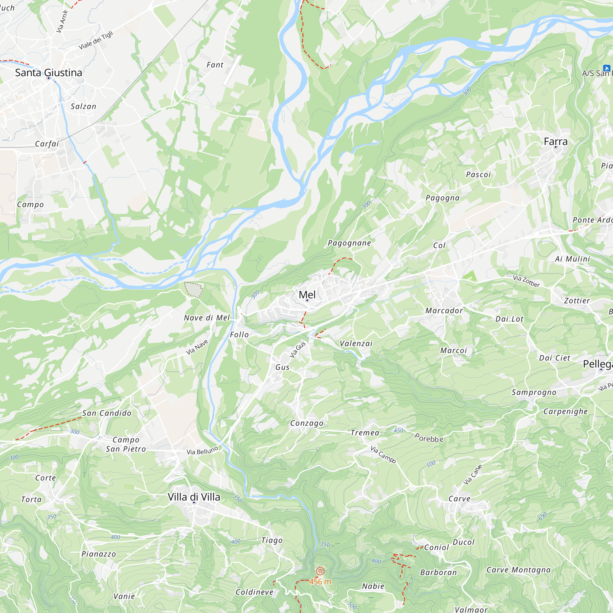 Ufficio Informazioni di Mel map