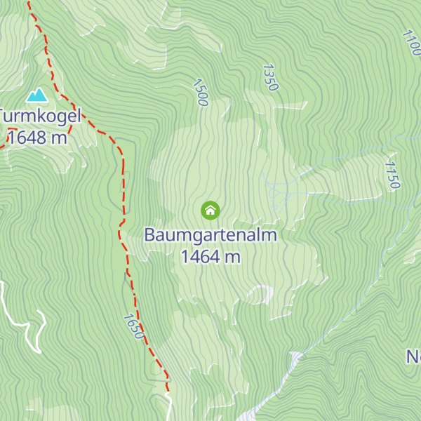 Map of Baumgartenalm