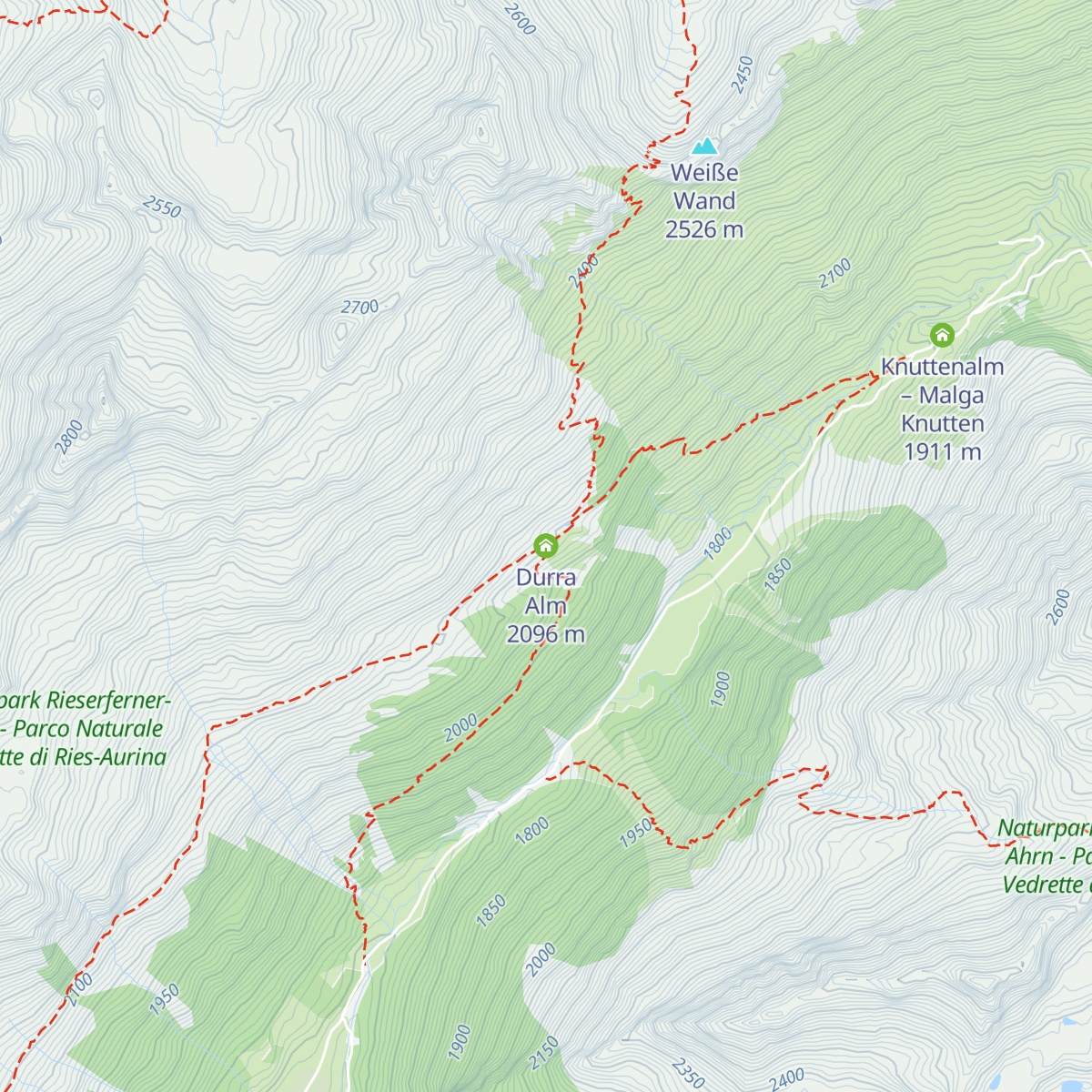 Durra Alm map