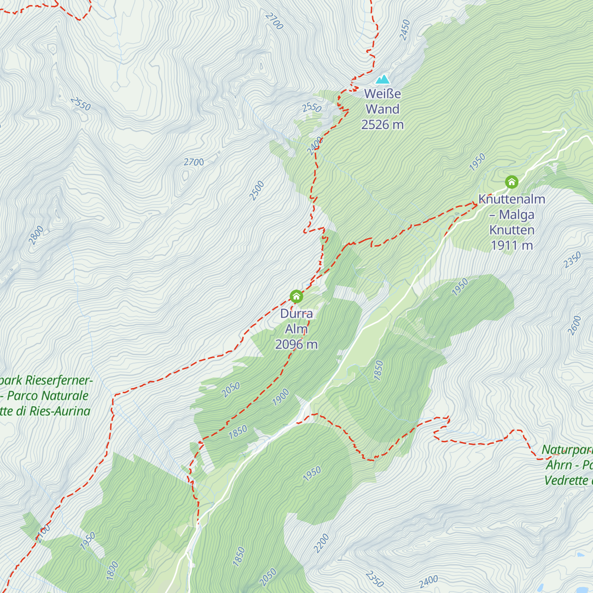 Durra Alm map