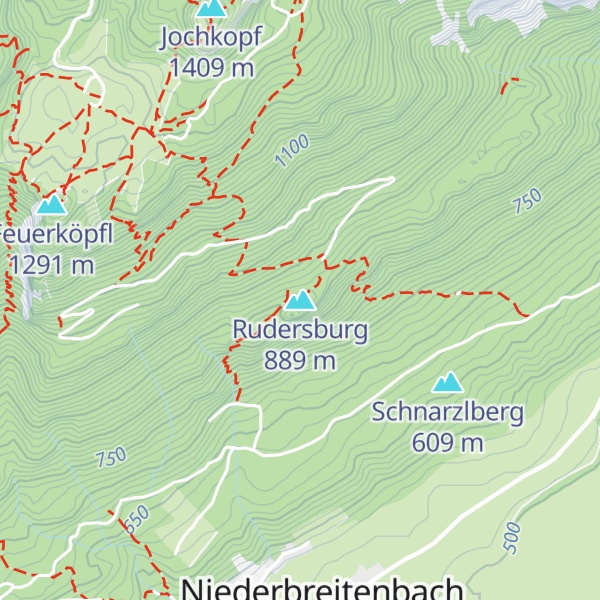 Map of Rudersburg