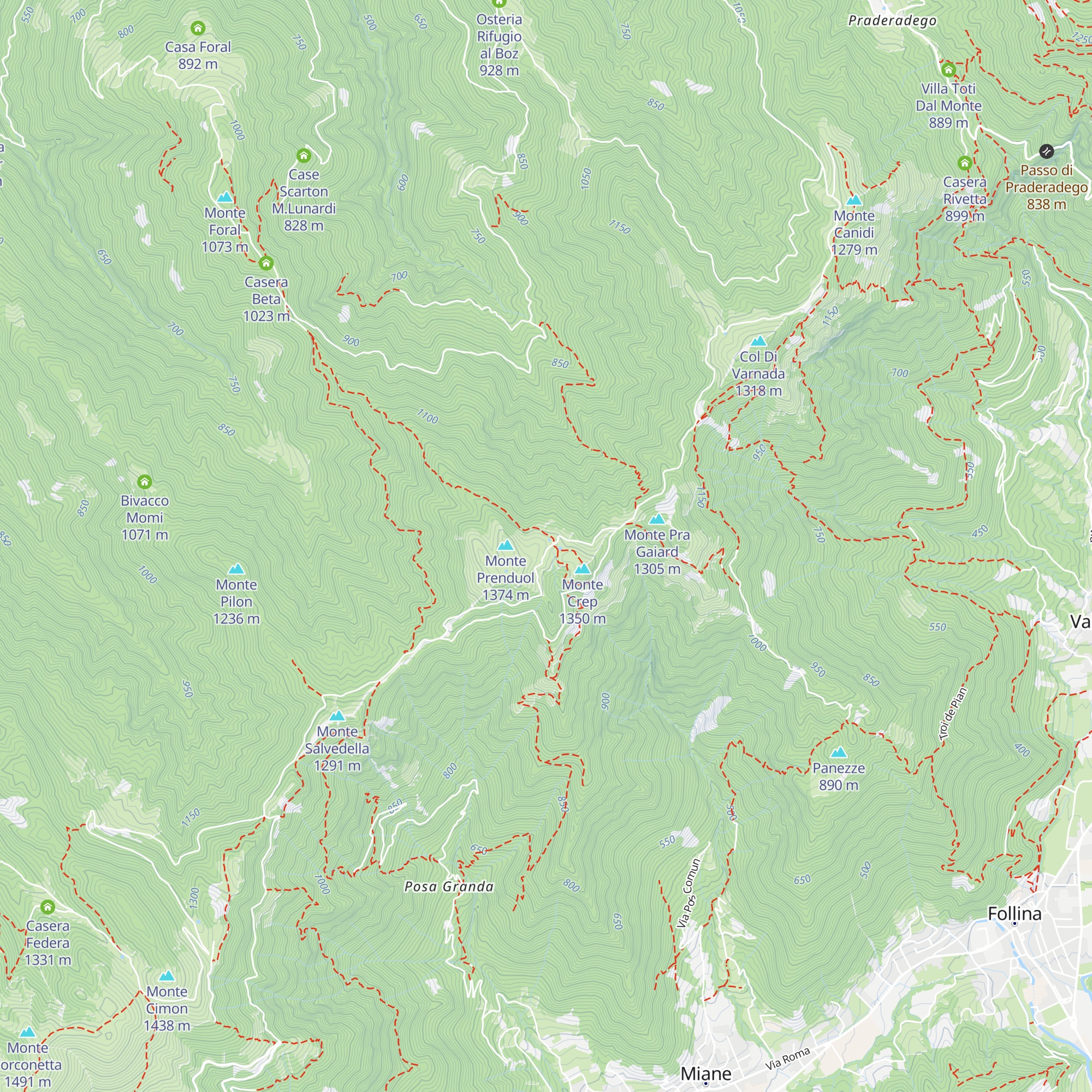 Agriturismo Malga Mont map