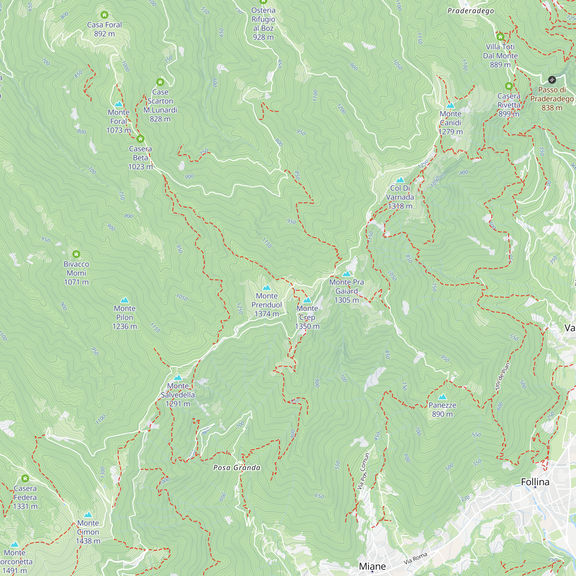 Agriturismo Malga Mont map